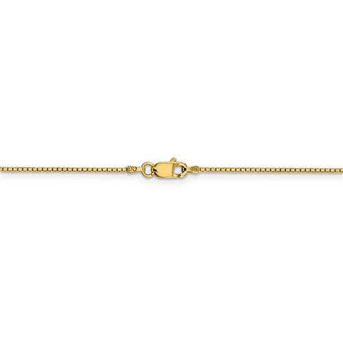 14K Yellow Gold 0.95mm Box Bracelet Anklet Necklace Choker Pendant Chain