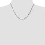 Φόρτωση εικόνας στο εργαλείο προβολής Συλλογής, 14K White Gold 2.75mm Figaro Bracelet Anklet Choker Necklace Pendant Chain
