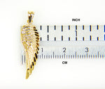 Carica l&#39;immagine nel visualizzatore di Gallery, 14k Yellow Gold Angel Wing Pendant Charm
