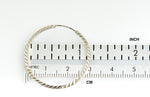 Φόρτωση εικόνας στο εργαλείο προβολής Συλλογής, 14K White Gold 30mmx1.35mm Square Tube Round Hoop Earrings
