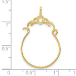Load image into Gallery viewer, 14K Yellow Gold Charm Holder Pendant
