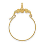 Cargar imagen en el visor de la galería, 14K Yellow Gold Flower Floral Design Charm Holder Pendant
