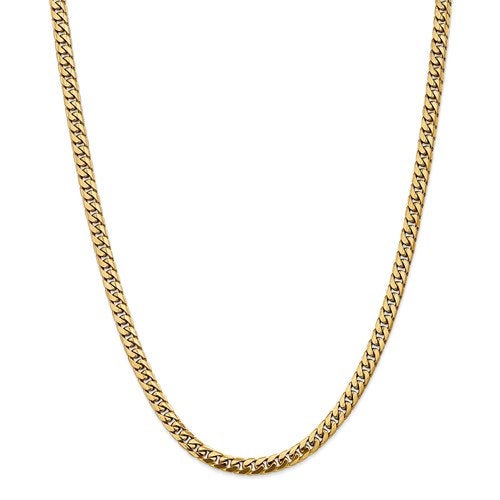 14k Yellow Gold 5mm Miami Cuban Link Bracelet Anklet Choker Necklace Pendant Chain