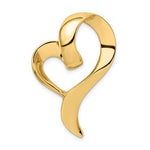 Kép betöltése a galériamegjelenítőbe: 14k Yellow Gold Floating Heart Chain Slide Pendant Charm
