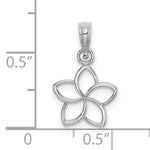 Afbeelding in Gallery-weergave laden, 14k White Gold Small Cut Out Pendant Charm

