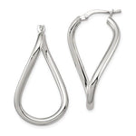 Carica l&#39;immagine nel visualizzatore di Gallery, Sterling Silver Twisted Hoop Earrings 32mm x 18mm
