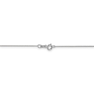 14K White Gold 0.5mm Box Bracelet Anklet Choker Necklace Pendant Chain