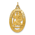 Cargar imagen en el visor de la galería, 14k Yellow Gold Saint Christopher Medal Pendant Charm
