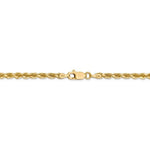画像をギャラリービューアに読み込む, 14k Yellow Gold 3.25mm Diamond Cut Rope Bracelet Anklet Choker Necklace Pendant Chain
