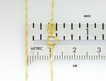 Carregar imagem no visualizador da galeria, 14K Yellow Gold 1mm Singapore Twisted Bracelet Anklet Choker Necklace Pendant Chain

