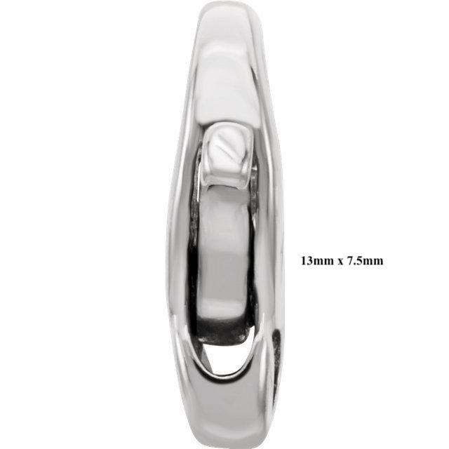 14K Yellow Gold or Sterling Silver Infinity Design Lobster Clasp Jewelry Findings