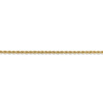 將圖片載入圖庫檢視器 14K Yellow Gold 2.25mm Rope Bracelet Anklet Choker Necklace Pendant Chain
