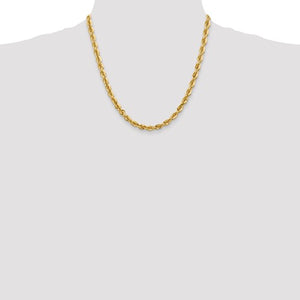 14k Yellow Gold 5.5mm Diamond Cut Rope Bracelet Anklet Choker Necklace Pendant Chain