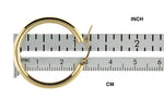 Kép betöltése a galériamegjelenítőbe: 14K Yellow Gold 29mm x 3mm Lightweight Round Hoop Earrings
