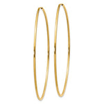 Load image into Gallery viewer, 14K Yellow Gold 58mm x 1.5mm Endless Round Hoop Earrings
