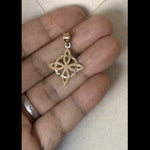 Load and play video in Gallery viewer, 14k Yellow Gold Celtic Knot Trinity Pendant Charm
