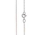 Lataa kuva Galleria-katseluun, 14k White Gold 0.50mm Thin Cable Rope Necklace Pendant Chain
