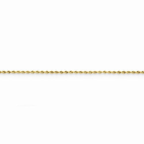 14k Yellow Gold 1.50mm Diamond Cut Rope Bracelet Anklet Choker Necklace Pendant Chain