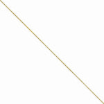 Cargar imagen en el visor de la galería, 14k Yellow Gold 0.5mm Thin Box Bracelet Anklet Choker Necklace Pendant Chain
