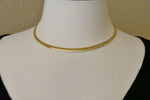 Załaduj obraz do przeglądarki galerii, Sterling Silver Gold Plated Reversible Cubetto Omega Choker Necklace Pendant Chain
