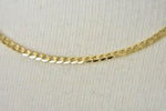 Загрузить изображение в средство просмотра галереи, 14k Yellow Gold 2.2mm Beveled Curb Link Bracelet Anklet Necklace Pendant Chain
