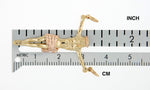 Afbeelding in Gallery-weergave laden, 14k Gold Two Tone Corpus Crucified Christ Pendant Charm
