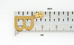 Φόρτωση εικόνας στο εργαλείο προβολής Συλλογής, 14K Yellow Gold Uppercase Initial Letter B Block Alphabet Pendant Charm
