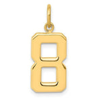 Afbeelding in Gallery-weergave laden, 14k Yellow Gold Number 1 One Pendant Charm
