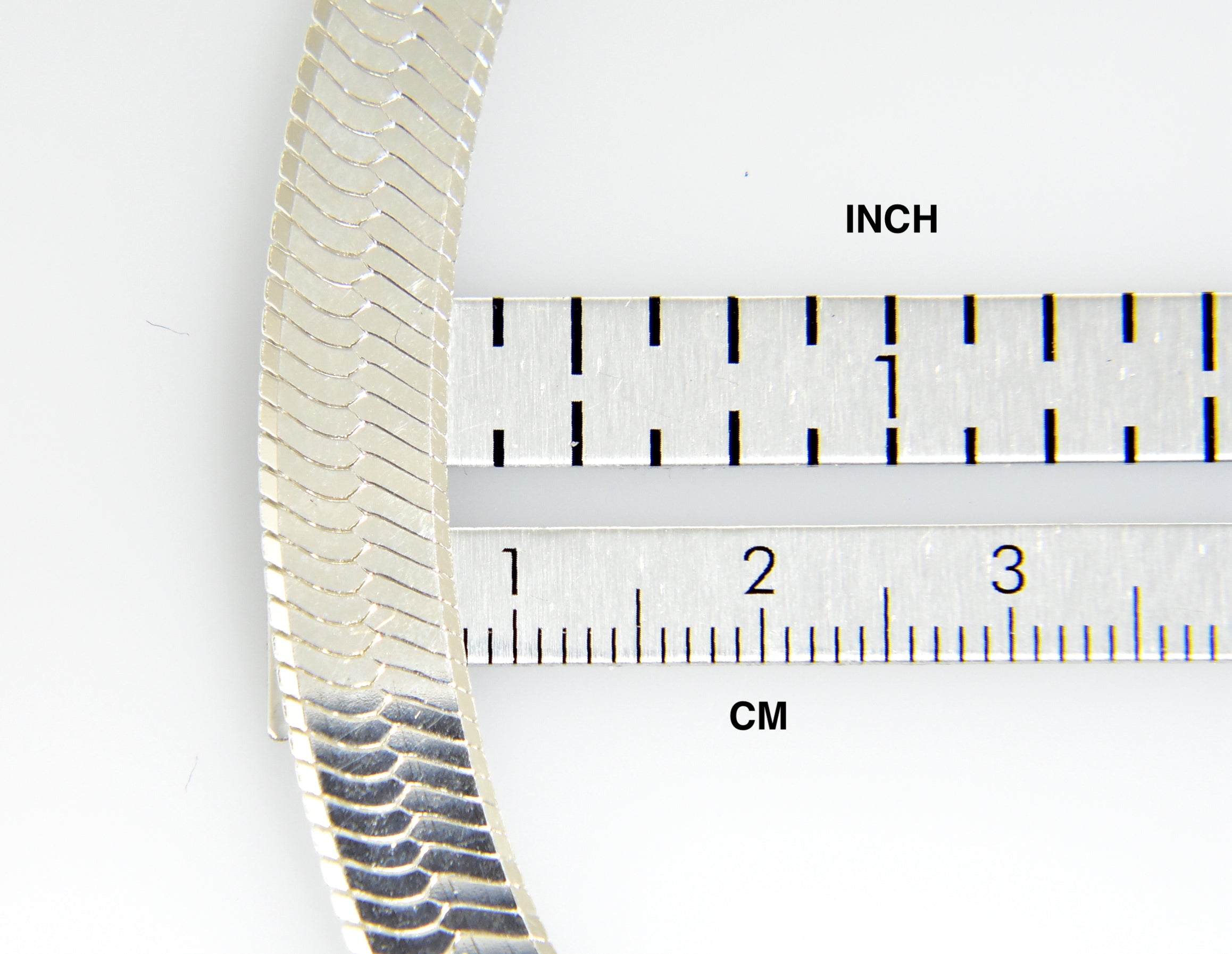 Sterling Silver 8mm Herringbone Bracelet Anklet Choker Necklace Pendant Chain