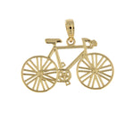 Kép betöltése a galériamegjelenítőbe: 14k Yellow Gold Bicycle Pendant Charm

