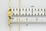 画像をギャラリービューアに読み込む, 14K Solid Yellow Gold 0.80mm Classic Round Snake Bracelet Anklet Choker Necklace Pendant Chain
