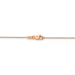 Загрузить изображение в средство просмотра галереи, 14K Rose Gold 0.65mm Diamond Cut Spiga Bracelet Anklet Necklace Pendant Chain with Lobster Clasp 16 18 20 24 inches
