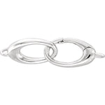 画像をギャラリービューアに読み込む, 14k Yellow White Gold 23x7mm OD Double Push Clasp Pendant Charm Hangers Bails Connectors for Bracelets Anklets Necklaces
