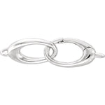 이미지를 갤러리 뷰어에 로드 , 14k Yellow White Gold 23x7mm OD Double Push Clasp Pendant Charm Hangers Bails Connectors for Bracelets Anklets Necklaces
