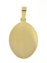 Ladda upp bild till gallerivisning, 14k Yellow Gold Our Lady of Guadalupe Oval Pendant Charm
