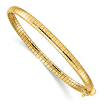 Kép betöltése a galériamegjelenítőbe: 14K Yellow Gold 4mm Domed Omega Bracelet Necklace Chain
