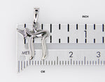 Загрузить изображение в средство просмотра галереи, 14k White Gold Chai Symbol Jewish Small Pendant Charm
