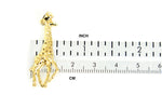 Indlæs billede til gallerivisning 14k Yellow Gold Giraffe Open Back Pendant Charm - [cklinternational]
