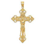 이미지를 갤러리 뷰어에 로드 , 14k Yellow Gold Cross Crucifix Extra Large Pendant Charm
