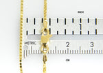 Carregar imagem no visualizador da galeria, 14K Yellow Gold 1.30mm Box Bracelet Anklet Necklace Choker Pendant Chain
