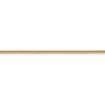 Cargar imagen en el visor de la galería, 14K Solid Yellow Gold 1.85mm Classic Round Snake Bracelet Anklet Choker Necklace Pendant Chain
