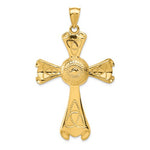 Φόρτωση εικόνας στο εργαλείο προβολής Συλλογής, 14k Yellow Gold Celtic Cross Large Pendant Charm
