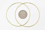 Carregar imagem no visualizador da galeria, 14K Yellow Gold 52mm x 1.5mm Endless Round Hoop Earrings
