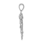 Load image into Gallery viewer, 14k White Gold Dragon 3D Pendant Charm

