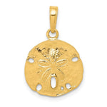 Carica l&#39;immagine nel visualizzatore di Gallery, 14k Yellow Gold Sand Dollar Pendant Charm - [cklinternational]
