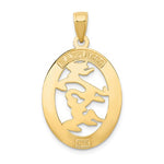 Carica l&#39;immagine nel visualizzatore di Gallery, 14k Yellow Gold Happiness Chinese Character Oval Pendant Charm
