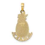 Load image into Gallery viewer, 14k Yellow Gold Jamaica Pineapple Travel Pendant Charm
