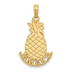 Load image into Gallery viewer, 14k Yellow Gold Jamaica Pineapple Travel Pendant Charm
