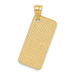Load image into Gallery viewer, 14k Yellow Gold Florida Key West Car License Plate Travel Pendant Charm

