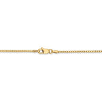 Indlæs billede til gallerivisning 14K Yellow Gold 1.30mm Box Bracelet Anklet Necklace Choker Pendant Chain
